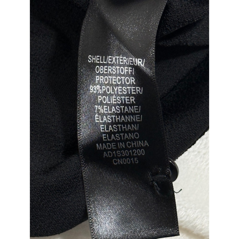 NWT Adrianna Papell Black Pleated Flutter Sleeve Blouse Top Women's M Career - Picture 5 of 10